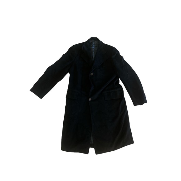 Bakers Other - Vtg Baker & Sons Baker's 100% Cashmere Black Peacoat Jacket Lined Winter Button